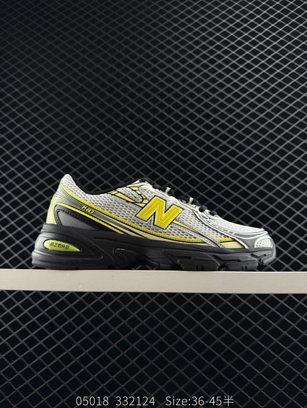 New Balance 820 Lifestyle Sneakers – Gray/Yellow