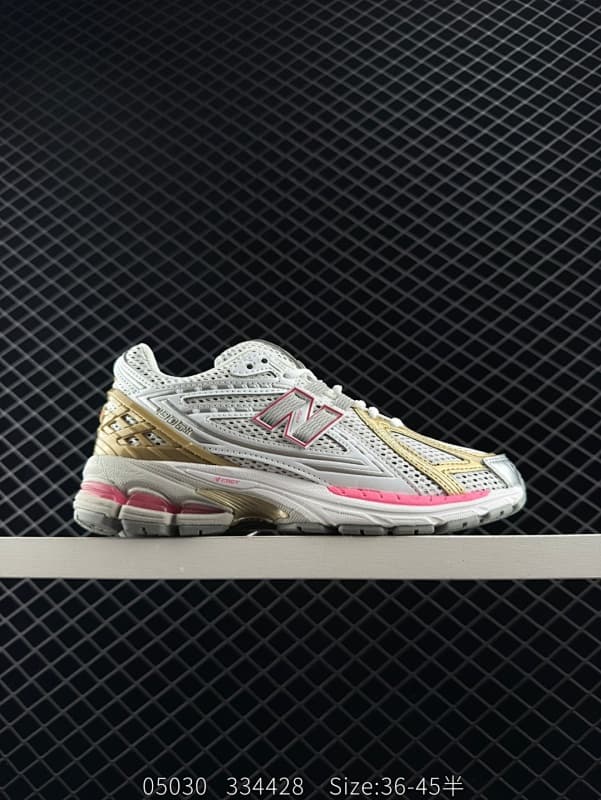 New Balance 9060 Running Shoes – White/Gold