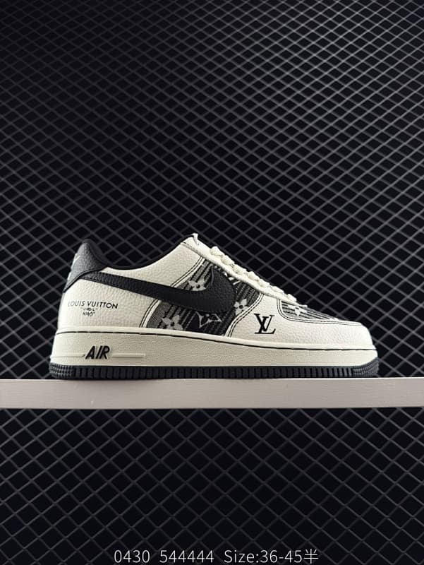 Louis Vuitton Air Force 1 Lifestyle Sneakers – White/Black