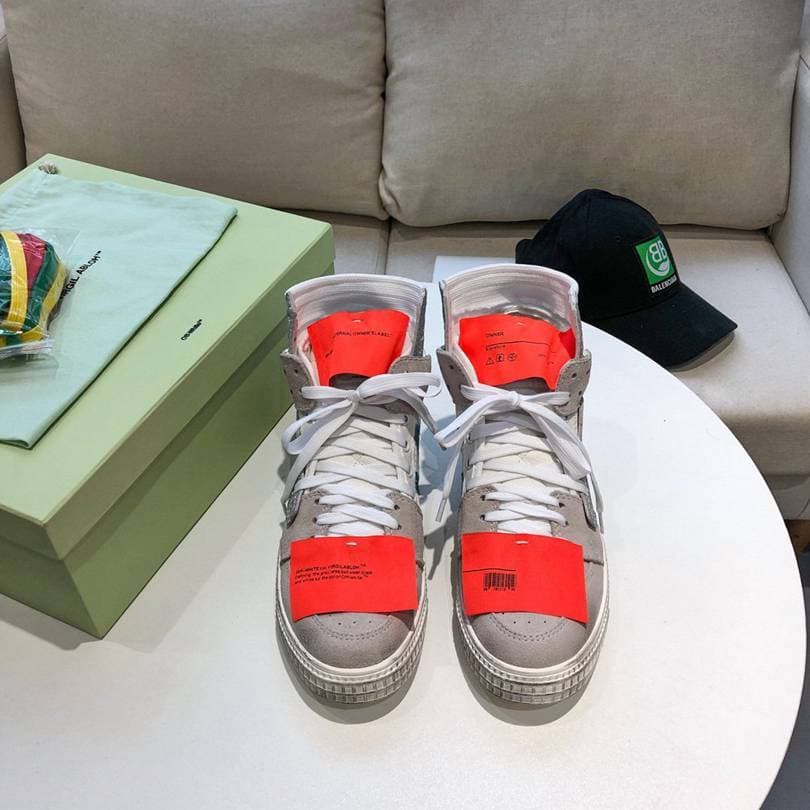 Off-White Off-White™ Industrial Belt Sneaker (style) Lifestyle Sneakers – Gray/Red