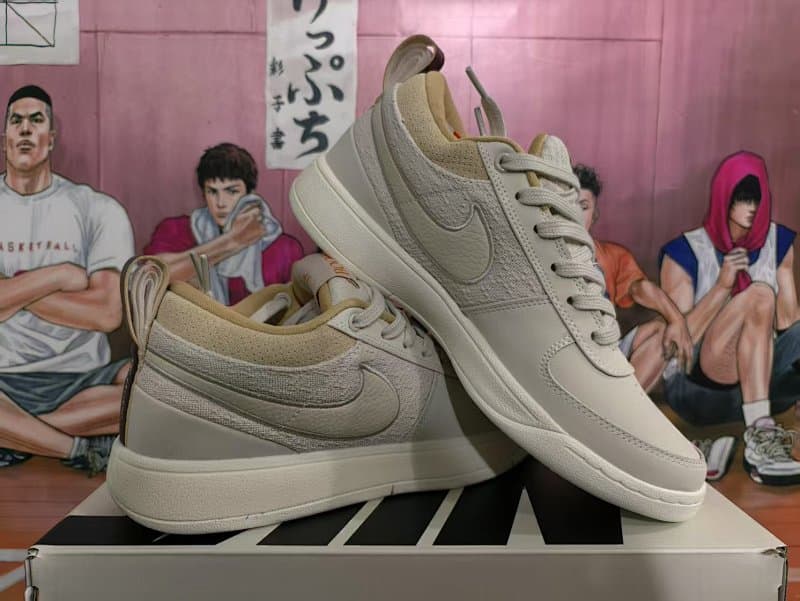 Nike Lifestyle Sneakers – Beige/White