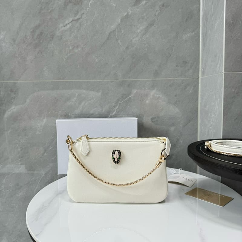 Bvlgari Chain Bag – White/Gold