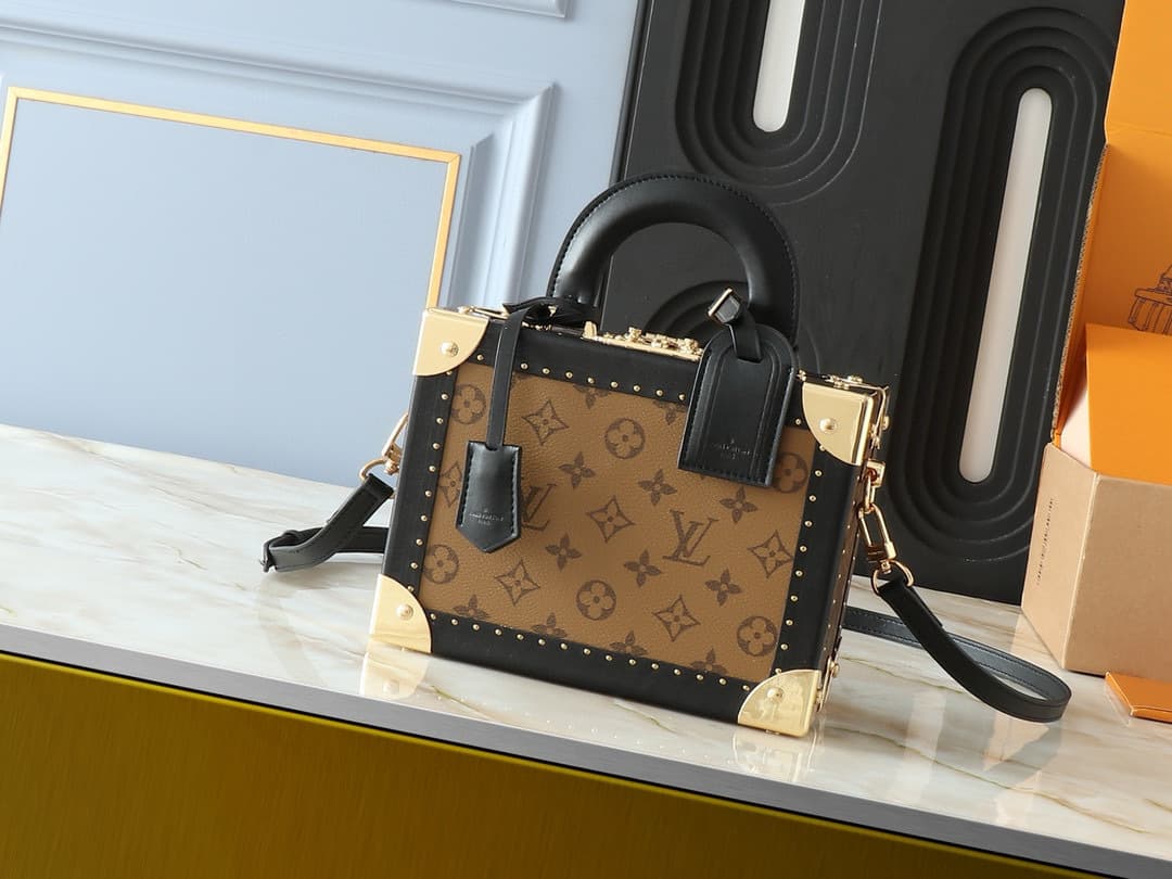 Louis Vuitton Petite Malle Tote Bag – Brown/Black