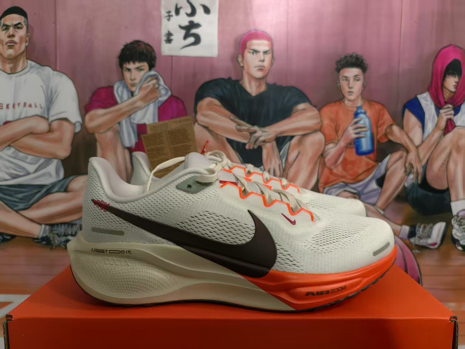 Nike React Infinity Run / Air Zoom series (inferred from visible tech labels, not fully confirmed) Running Shoes – White/Orange