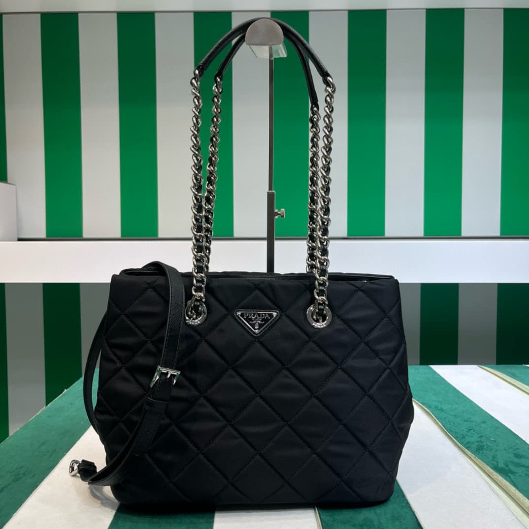Prada Tote Bag – Black/Silver