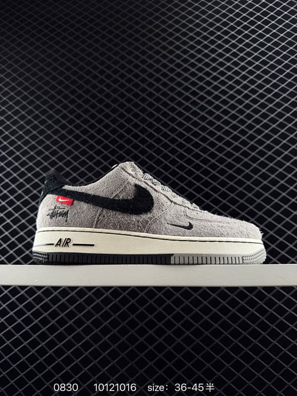 Nike Air Force 1 Lifestyle Sneakers – Gray/Black