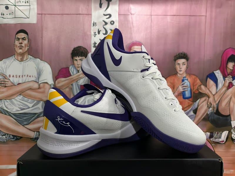 Nike Basketball Shoes – White/Purple