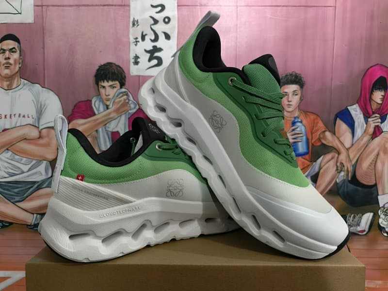 Loewe Cloudtech Chunky Sneakers – Green/White