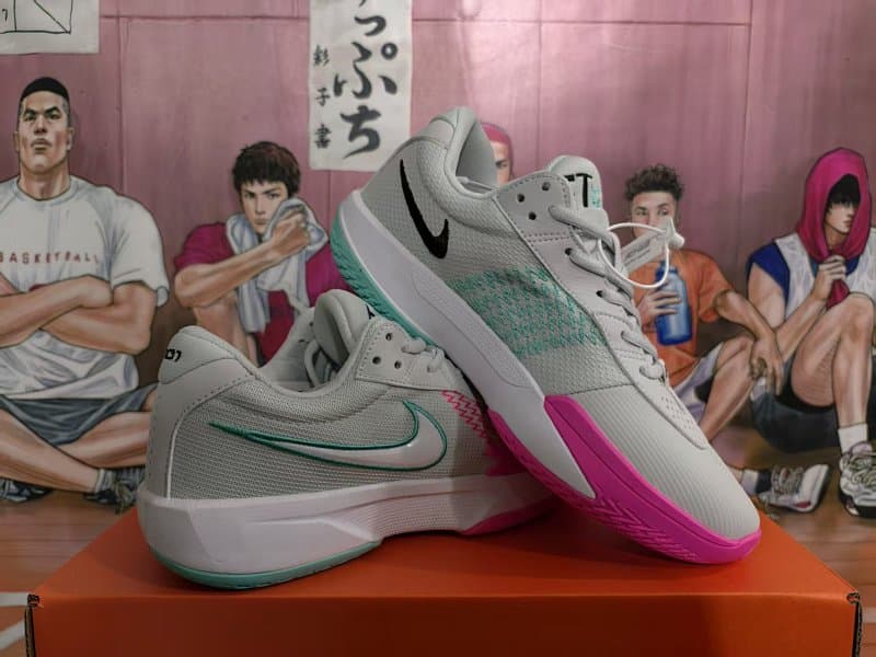 Nike Basketball Shoes – Gray/Pink