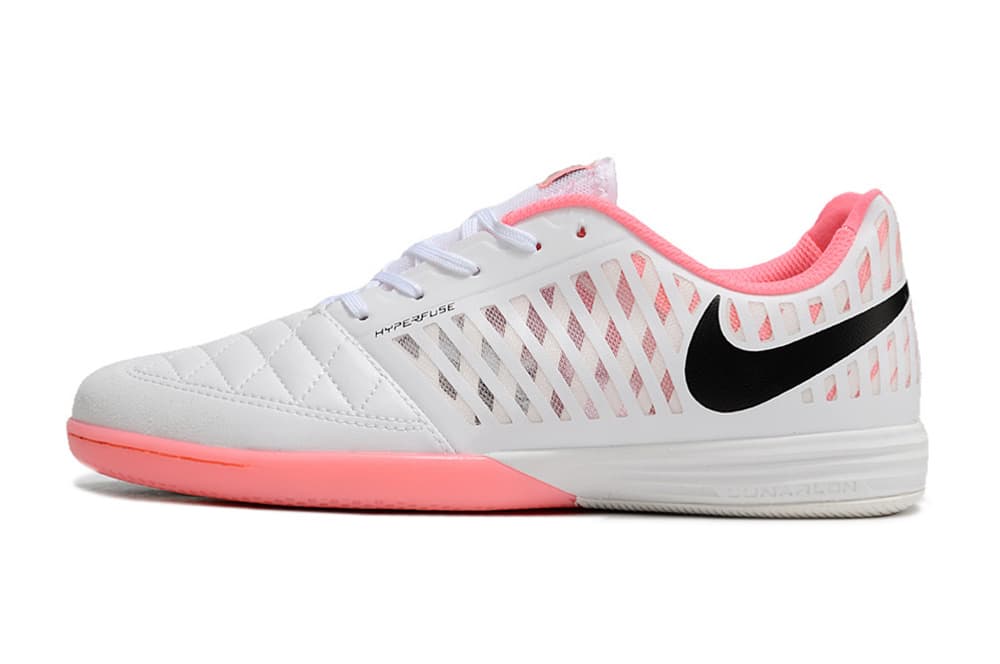 Nike Hyperfuse Indoor Soccer Shoes – White/Pink