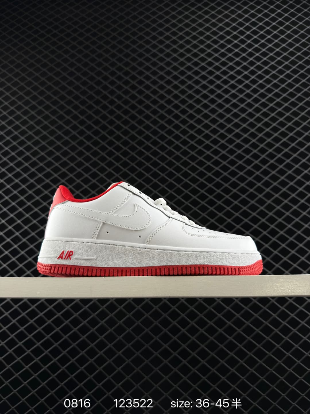 Nike Air Force 1 Lifestyle Sneakers – White/Red