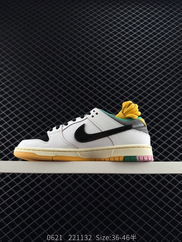 Nike Skateboard Shoes – White/Multicolor