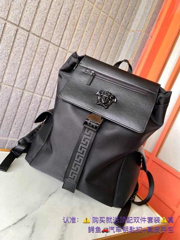 Versace Casual Backpack – Black