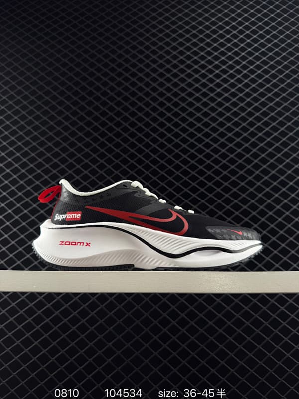 Supreme ZoomX Running Shoes – Black/Red