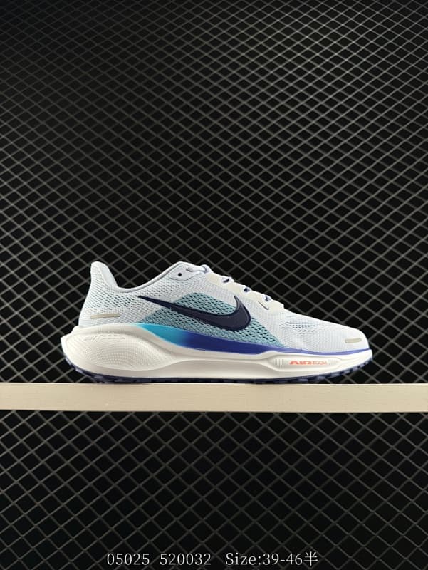 Nike Air Zoom Running Shoes – White/Blue