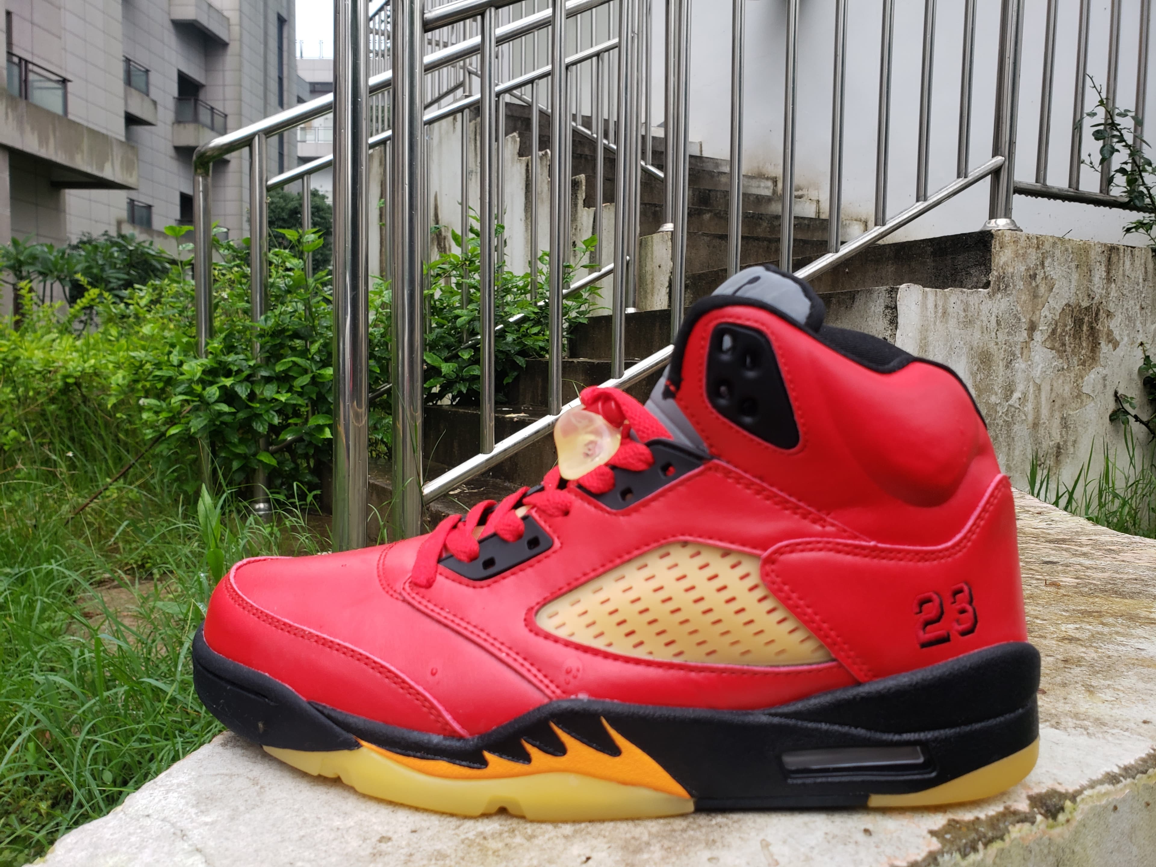 Air Jordan Air Jordan 5 Basketball Shoes – Red/Black