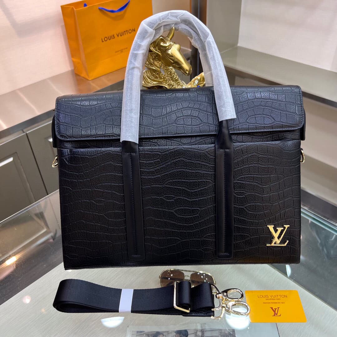 Louis Vuitton Handbags – Black/Gold