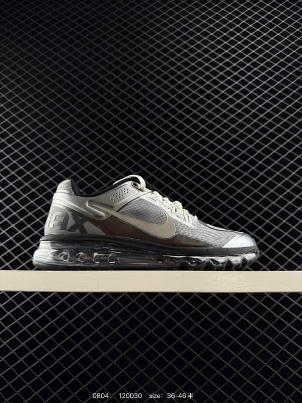 Nike Air Max Running Shoes – Silver/Black