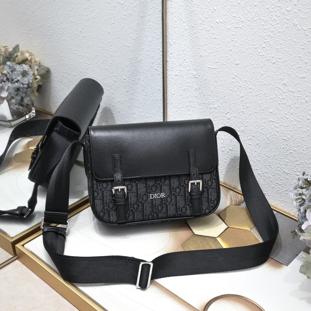Dior Messenger Bag – Black/Silver